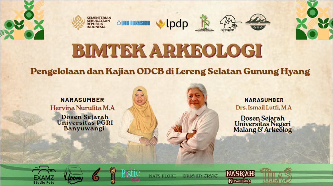 Kegiatan BIMTEK Arkeologi ini hadir sebagai ruang edukasi sekaligus diskusi bagi masyarakat yang memiliki perhatian terhadap sejarah dan budaya lokal.